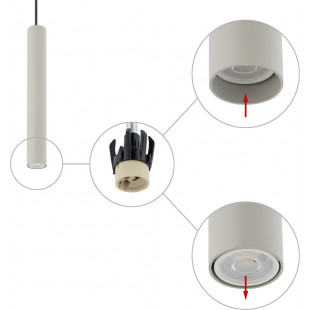 Lampa wisząca Fourty szara Nowodvorski - Elegancki design
