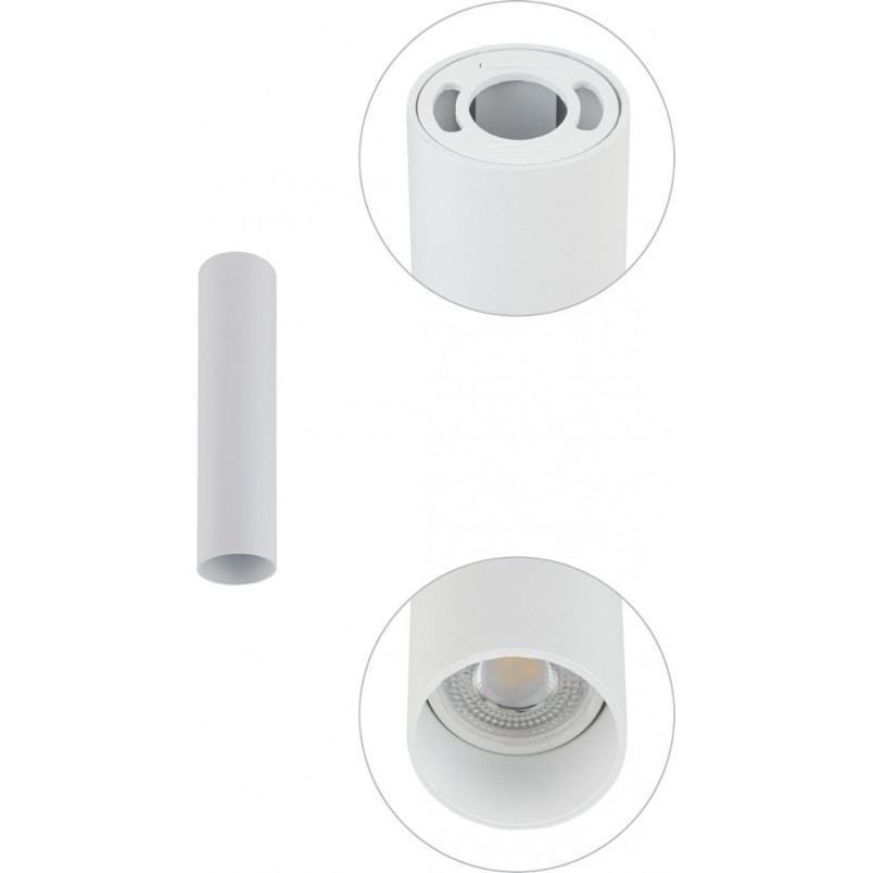 Lampa spot Fourty biała Nowodvorski | Minimalistyczny design