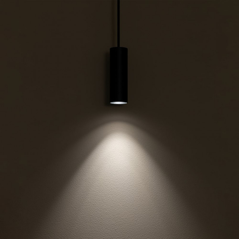 Lampa wisząca tuba Fourty czarna | Nowodvorski - Sklep z lampami