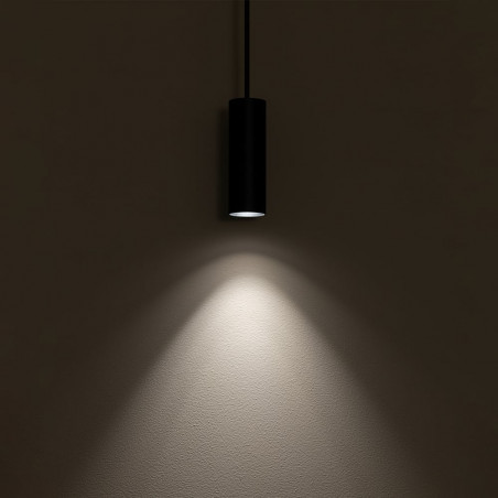 Lampa wisząca tuba Fourty czarna | Nowodvorski - Sklep z lampami