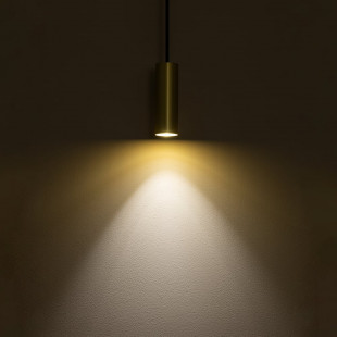 Lampa wisząca tuba Fourty 4cm H12,3cm mosiądz Nowodvorski