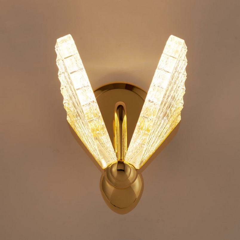 Kinkiet LED "Pszczoła" Złoty | Step Into Design