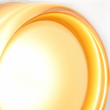 Kinkiet LED Candy | Bursztynowy, Nikiel | Step Into Design