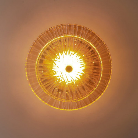 Kinkiet LED Luxio - Bursztynowy, Okrągły | Step Into Design
