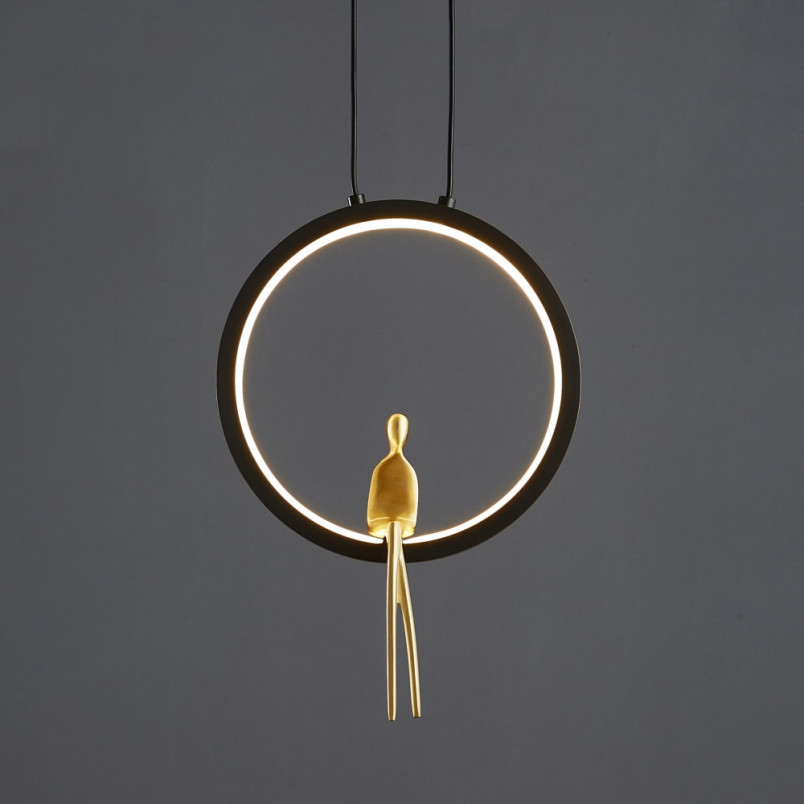 Lampa wisząca Amici LED czarna - Step Into Design