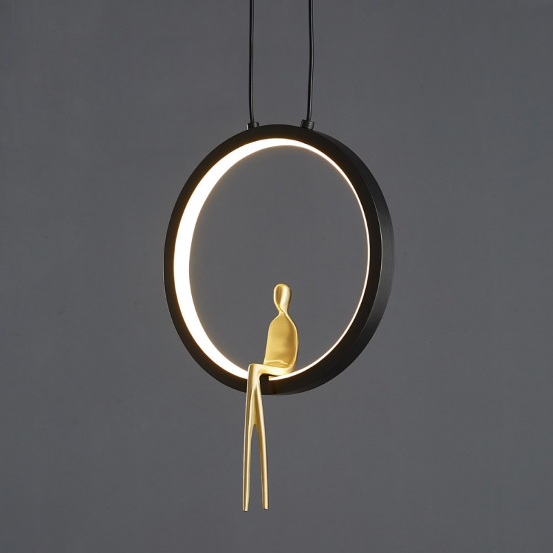 Lampa wisząca Amici LED czarna - Step Into Design