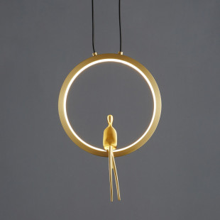 Lampa wisząca mosiężna Amici LED | Step Into Design