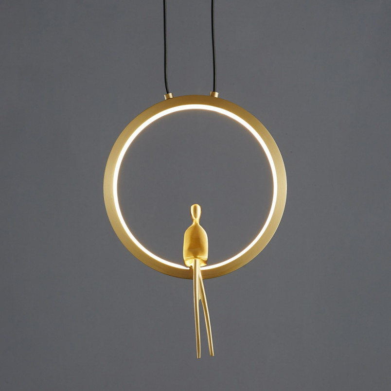 Lampa wisząca mosiężna Amici LED | Step Into Design