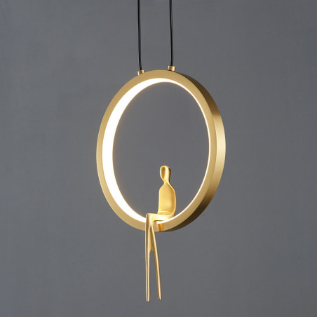 Lampa wisząca mosiężna Amici LED | Step Into Design