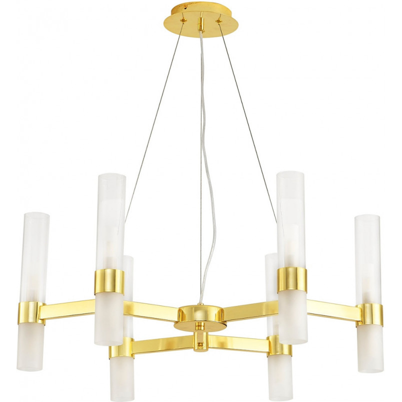 Żyrandol Candela VI | Biały/Złoty | Step Into Design