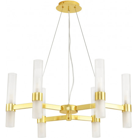 Żyrandol Candela VI | Biały/Złoty | Step Into Design