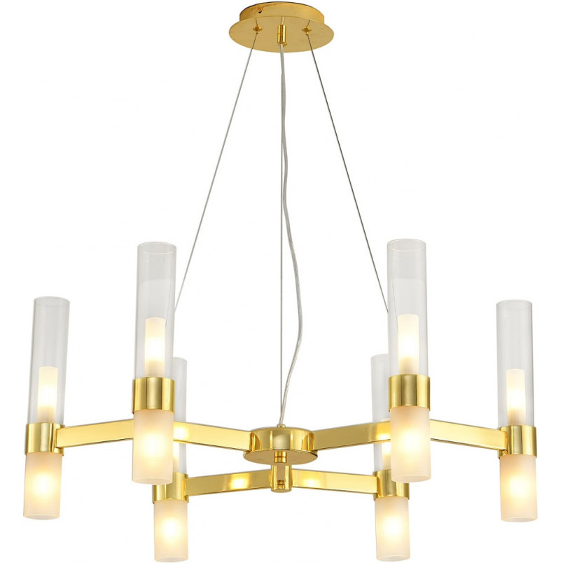 Żyrandol Candela VI | Biały/Złoty | Step Into Design