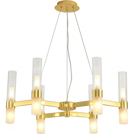 Żyrandol Candela VI | Biały/Złoty | Step Into Design