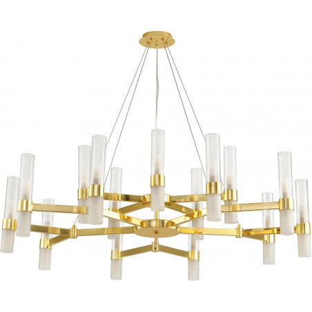 Żyrandol Candela XV - 120cm, złoty/biały | Step Into Design