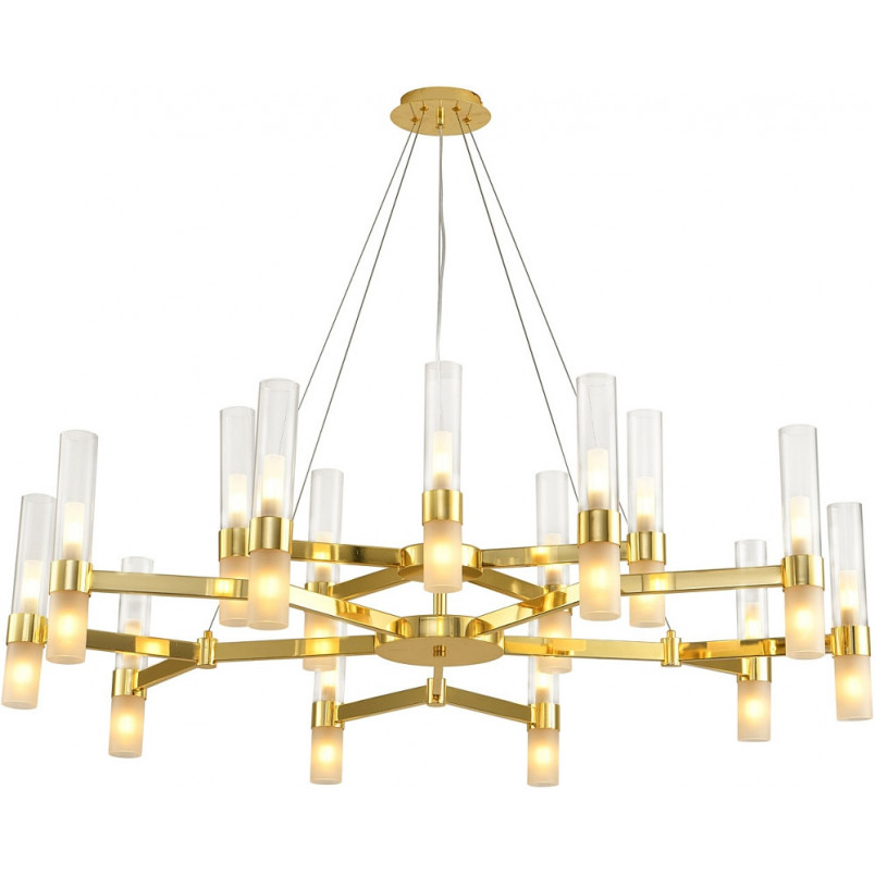 Żyrandol Candela XV - 120cm, złoty/biały | Step Into Design