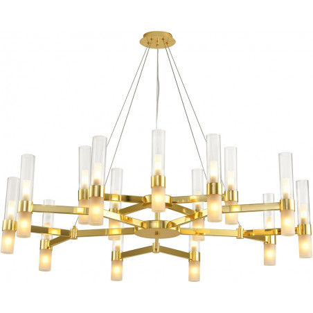 Żyrandol Candela XV - 120cm, złoty/biały | Step Into Design