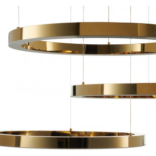 Lampa wisząca Circle | 3 okręgi, LED, złoty - Step Into Design