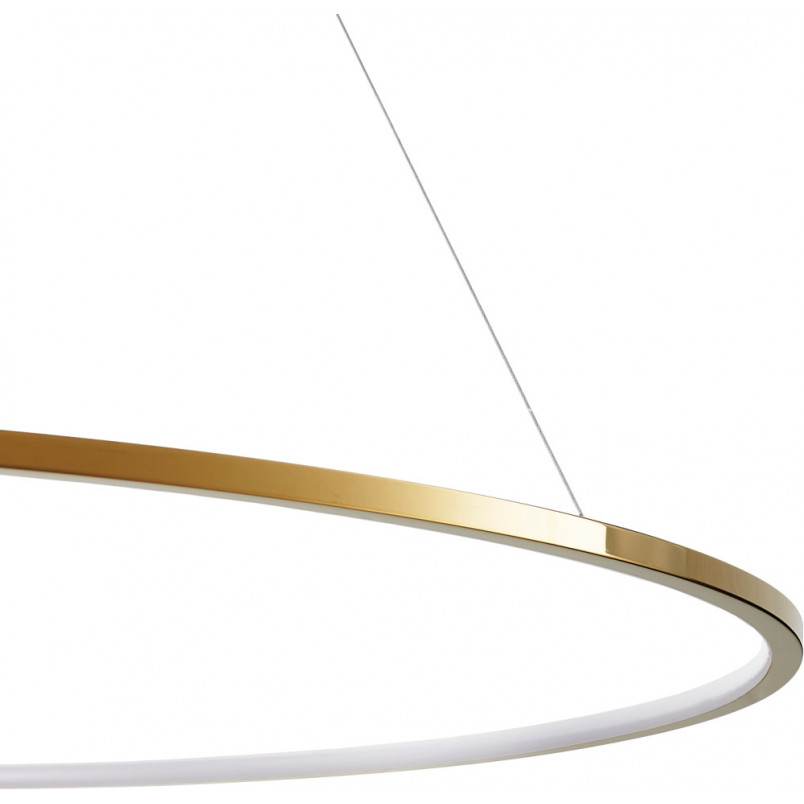 Lampa wisząca Circle Slim LED 120cm złota - Step Design