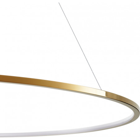 Lampa wisząca Circle Slim LED 120cm złota - Step Design