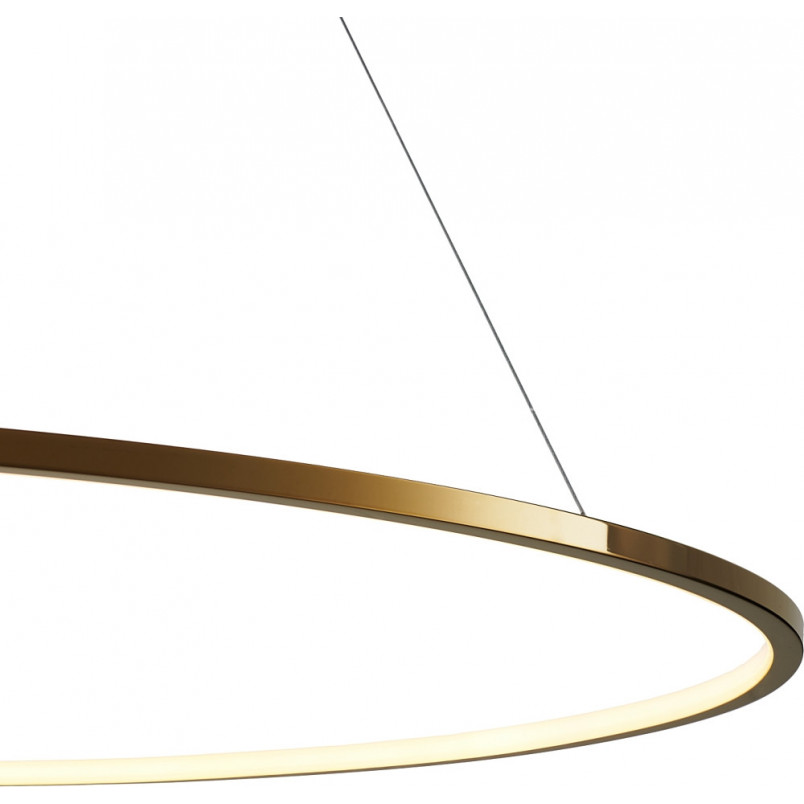 Lampa wisząca Circle Slim LED 120cm złota - Step Design