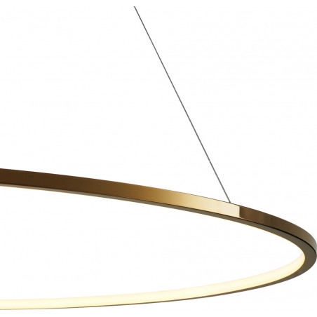 Lampa wisząca Circle Slim LED 120cm złota - Step Design