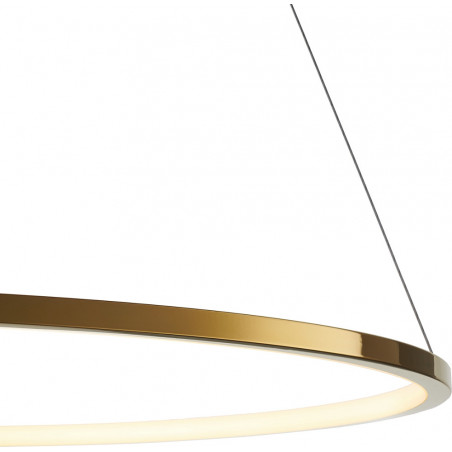 Lampa wisząca Circle Slim LED 80cm złota | Step Design