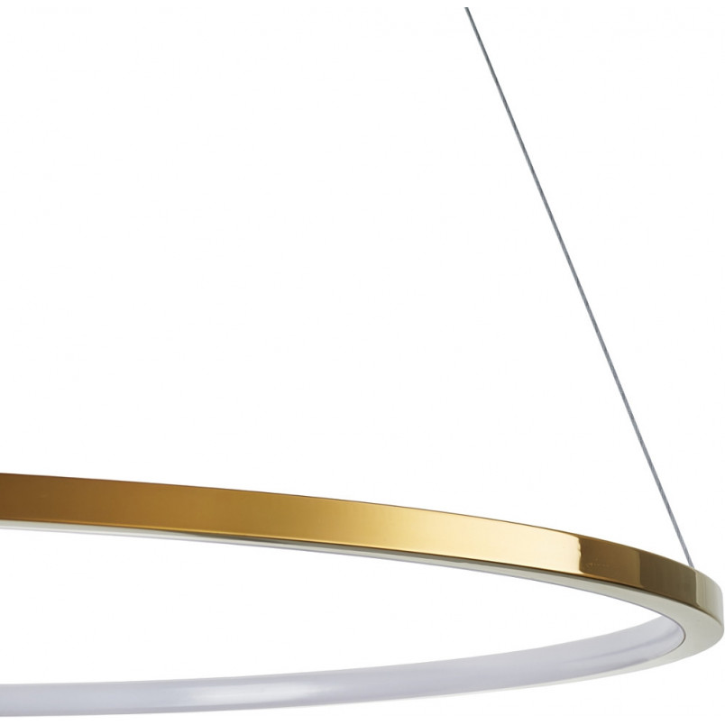 Lampa wisząca Circle Slim LED 80cm złota | Step Design
