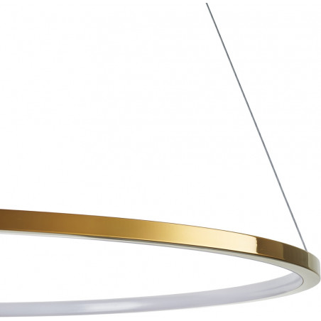 Lampa wisząca Circle Slim LED 80cm złota | Step Design