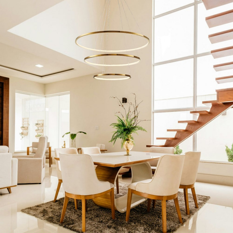 Lampa wisząca Circle Slim LED złota | Step Into Design