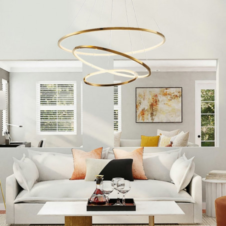 Lampa wisząca Circle Slim LED złota | Step Into Design