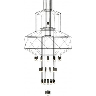Żyrandol wiszący designerski Linea 43 Xl 150cm czarny Step Into Design