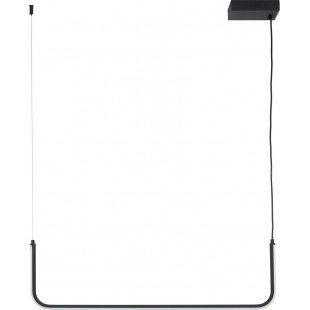 Lampa wisząca LED czarna Minima 80cm - Step Design