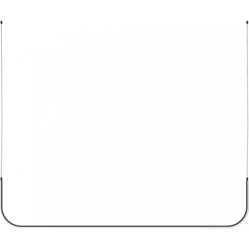 Lampa wisząca LED czarna Minima 80cm - Step Design