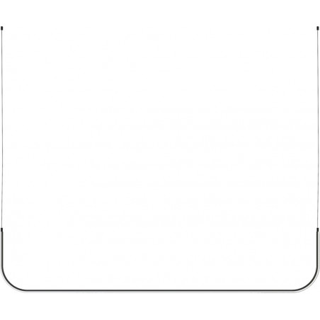 Lampa wisząca LED czarna Minima 80cm - Step Design