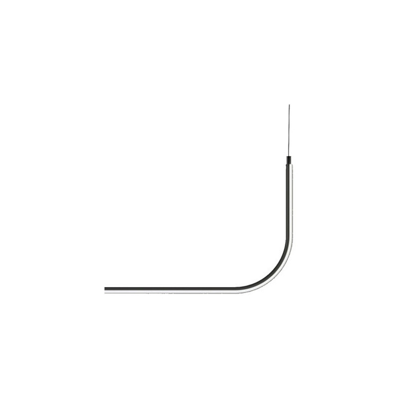 Lampa wisząca LED czarna Minima 80cm - Step Design