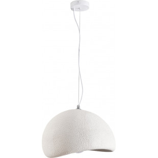 Lampa Wisząca Japandi Stone 40cm Biała | Step Into Design
