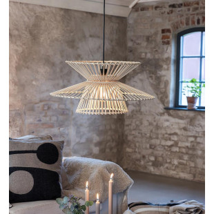Lampa wisząca boho Duplici 57cm czarna | Markslojd