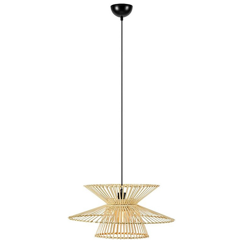 Lampa wisząca boho Duplici 57cm czarna | Markslojd