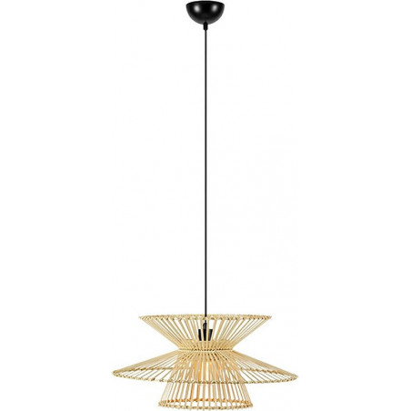 Lampa wisząca boho Duplici 57cm czarna | Markslojd