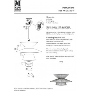 Lampa wisząca boho Duplici 57cm czarna | Markslojd