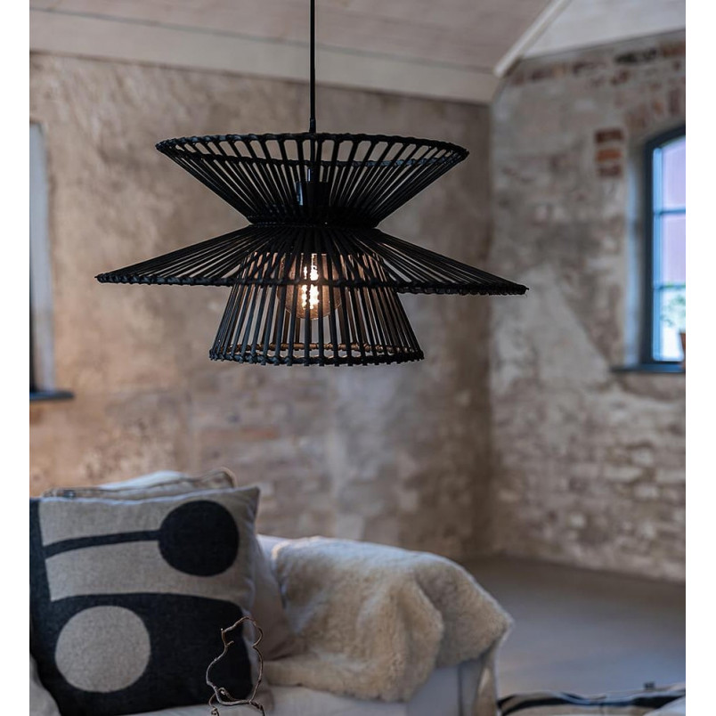 Lampa wisząca boho Duplici czarna | Markslojd