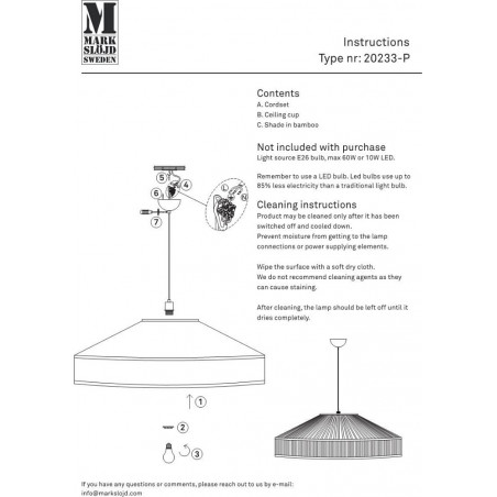Lampa Wisząca Boho Tapa 70cm Markslojd - Brązowa | Sklep