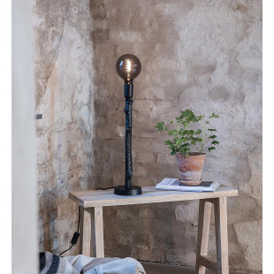Lampa stołowa czarna Ramo Markslojd | Loftowa lampka E27