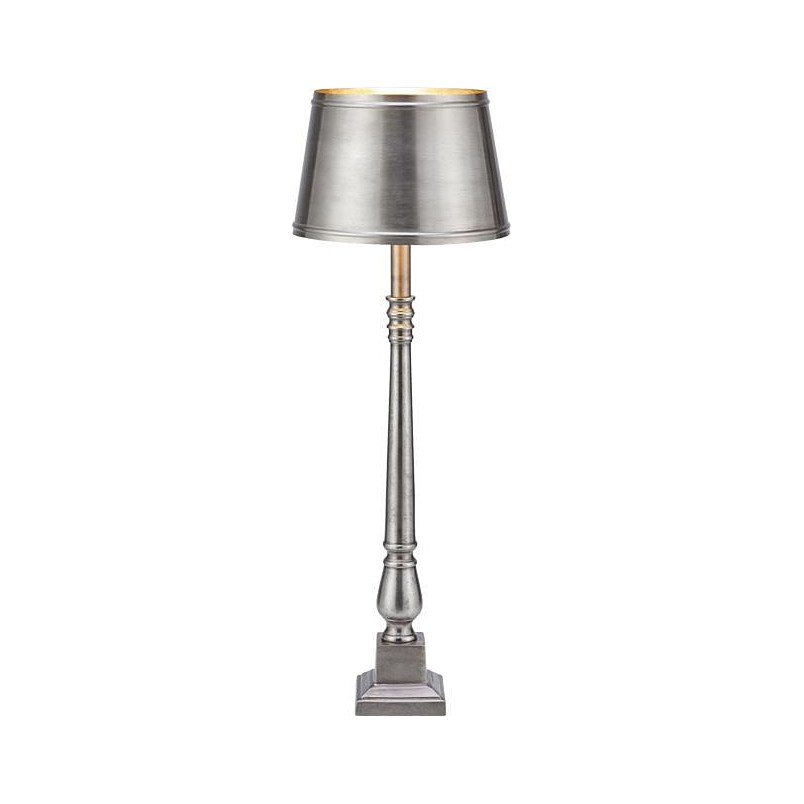 Lampa stołowa vintage Metallo - Markslojd | Srebrna
