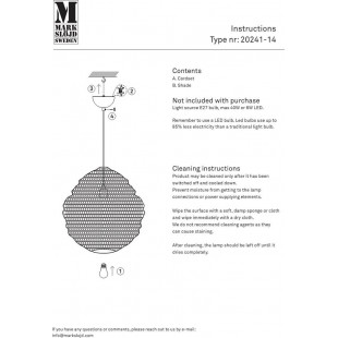 Lampa wisząca Tazza złota 50cm - Markslojd | Elegancki design