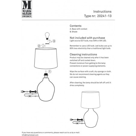 Lampa stołowa pleciona Paglia | Markslojd | Rustykalny Design