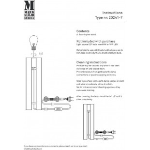 Lampa drewniana Lodge Markslojd | 36cm | Rustykalny Design