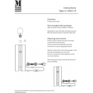 Lampa Drewniana Lodge | Markslojd - 28cm
