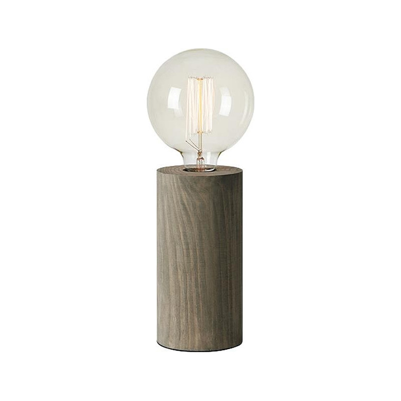 Lampa stołowa drewniana szara Legna | Markslojd