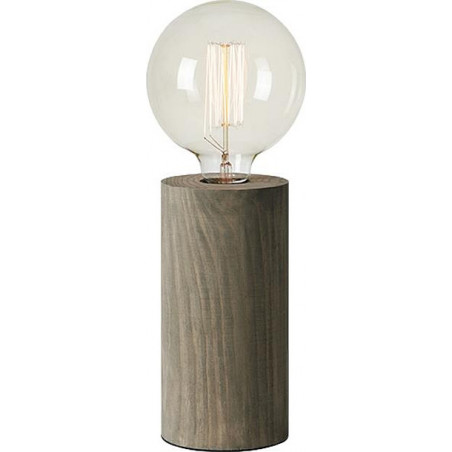 Lampa stołowa drewniana szara Legna | Markslojd